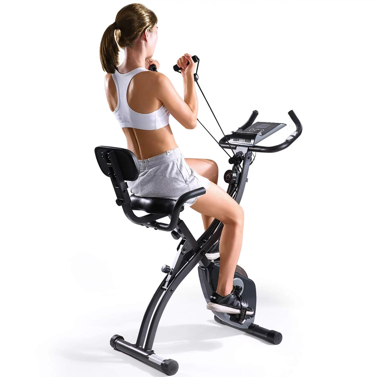 3-in-1 Folding Magnetic Exercise Bike O11476