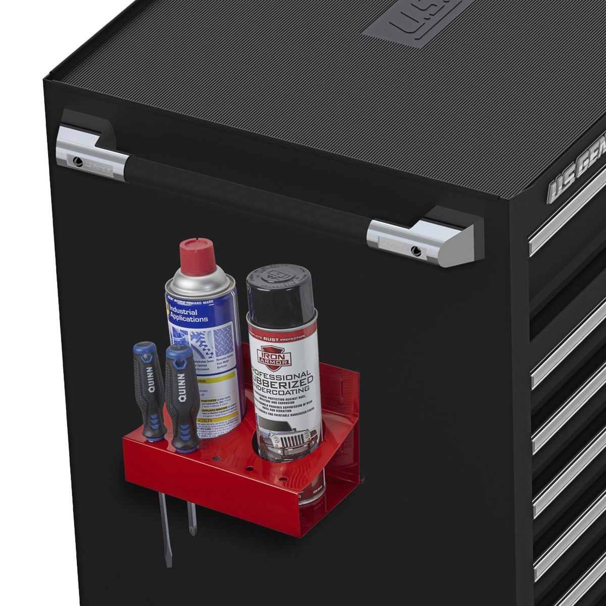 Magnetic Spray Can and Screwdriver Holder W25056
