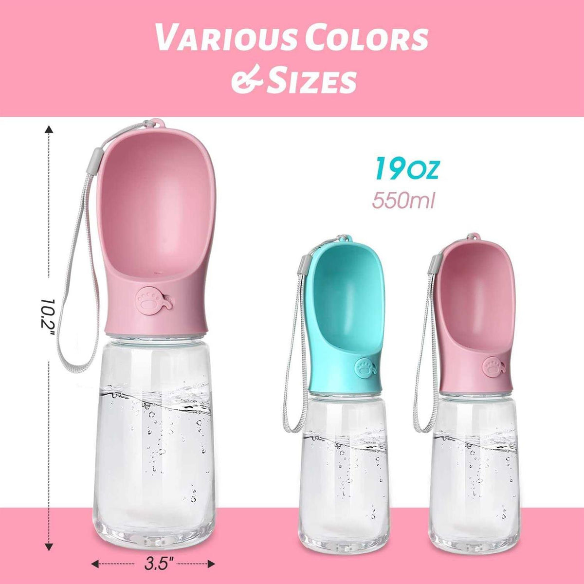 Portable Leak Proof Dog Water Bottle O7974