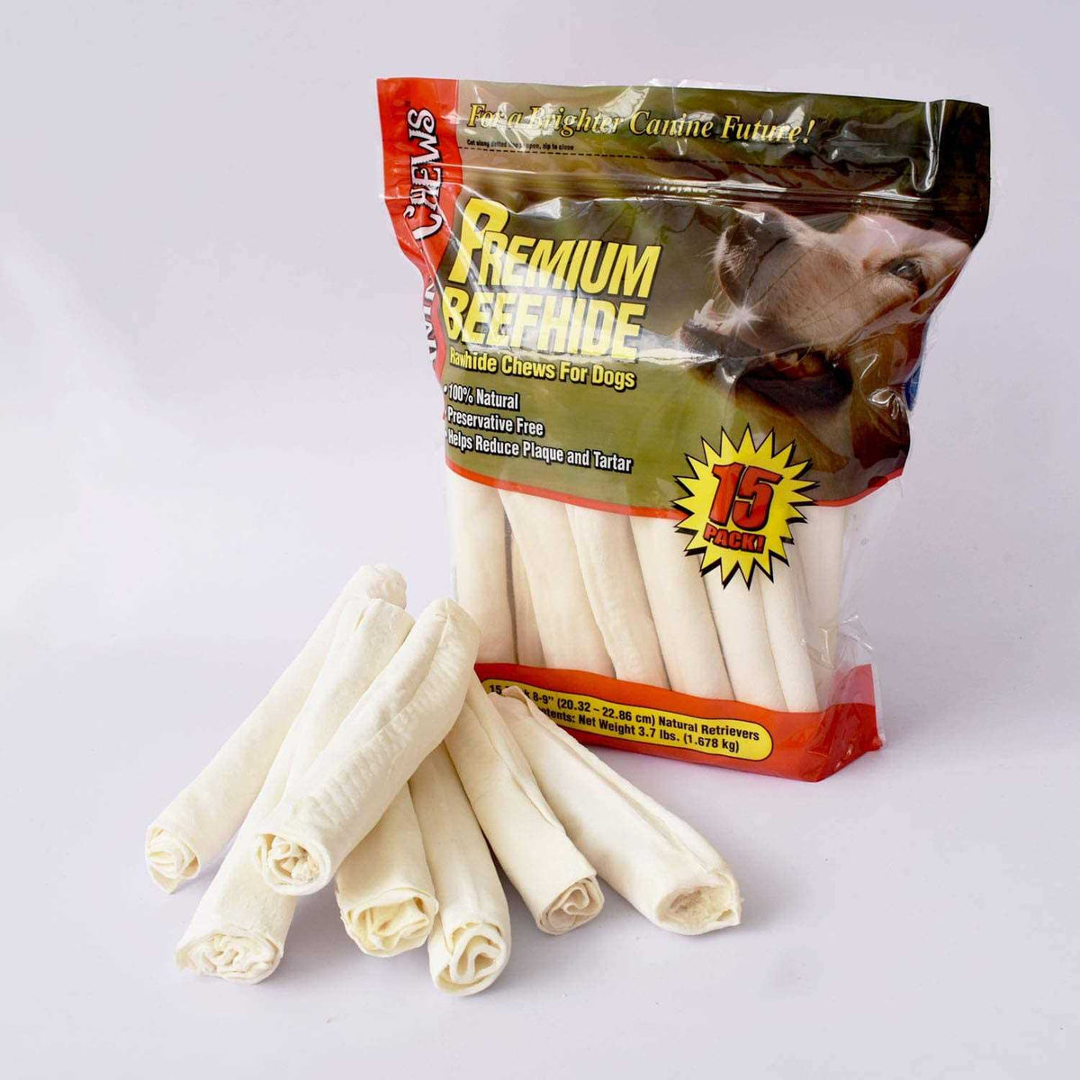 All-Natural Beef Hide Chews W8475
