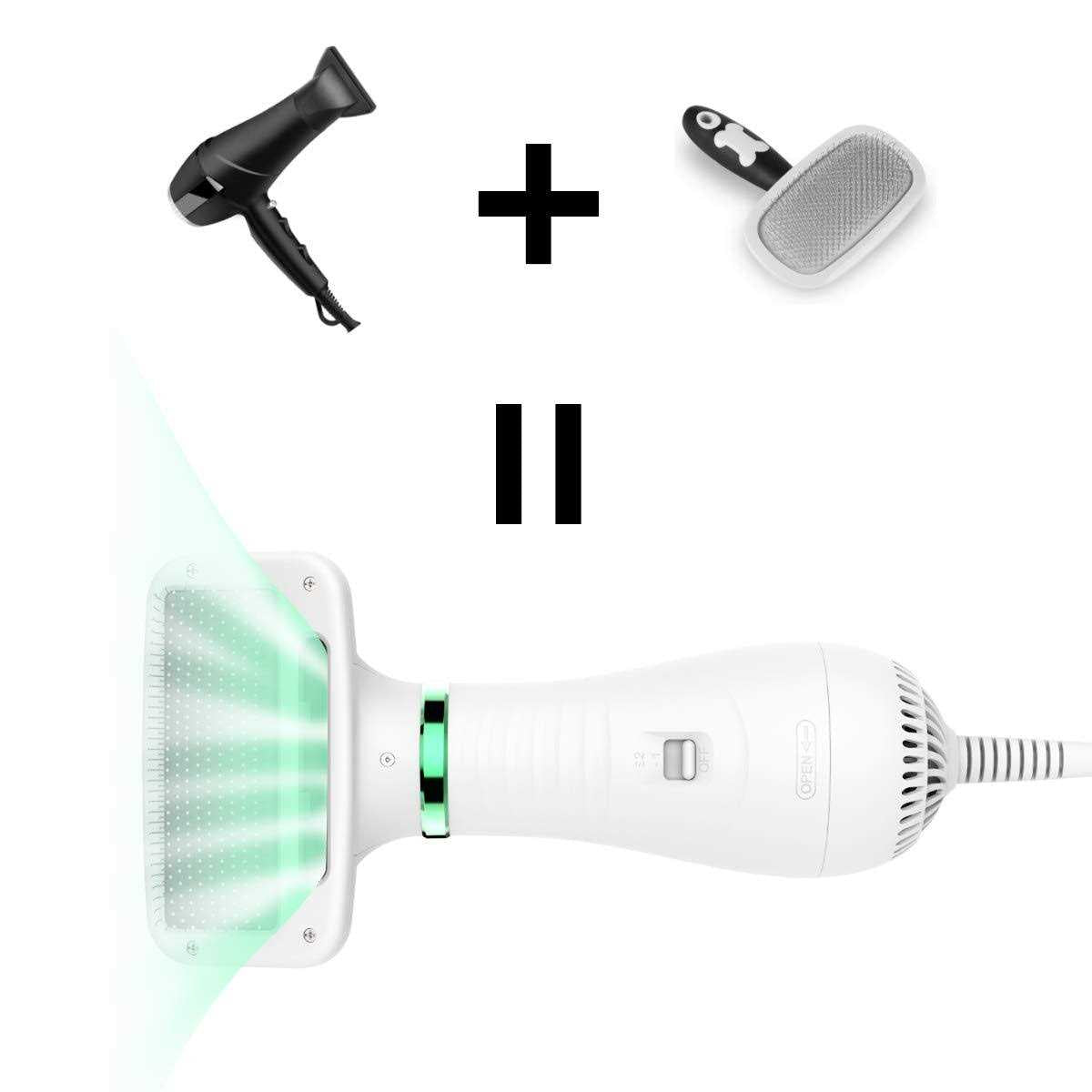 2 in 1 Pet Grooming Hair Dryer with Slicker Brush M806