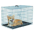 Foldable Large Metal Wire Dog Crate with Plastic Tray N249