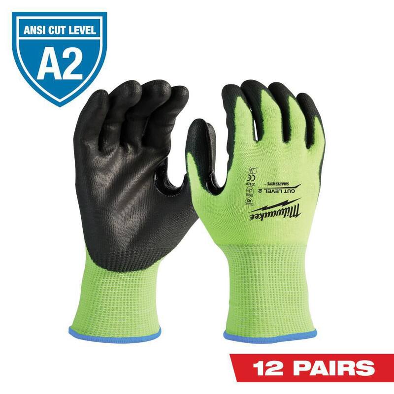 High Visibility Cut Resistant Work Gloves 12-Pack T865