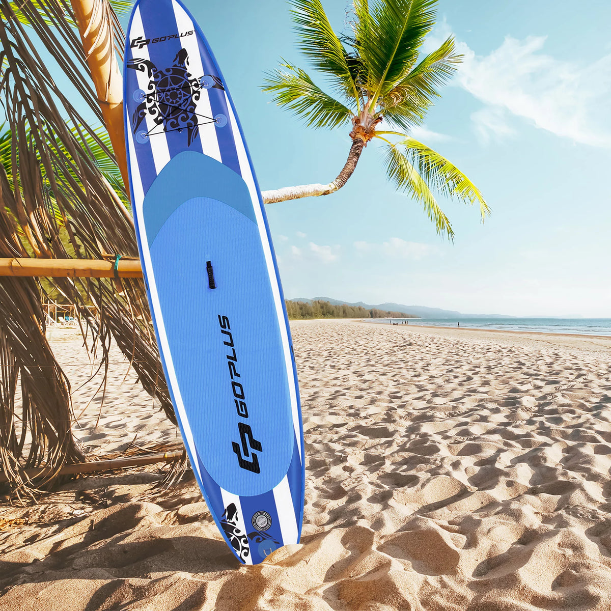 11' Inflatable Stand Up Paddle Board with Carry Bag J168647