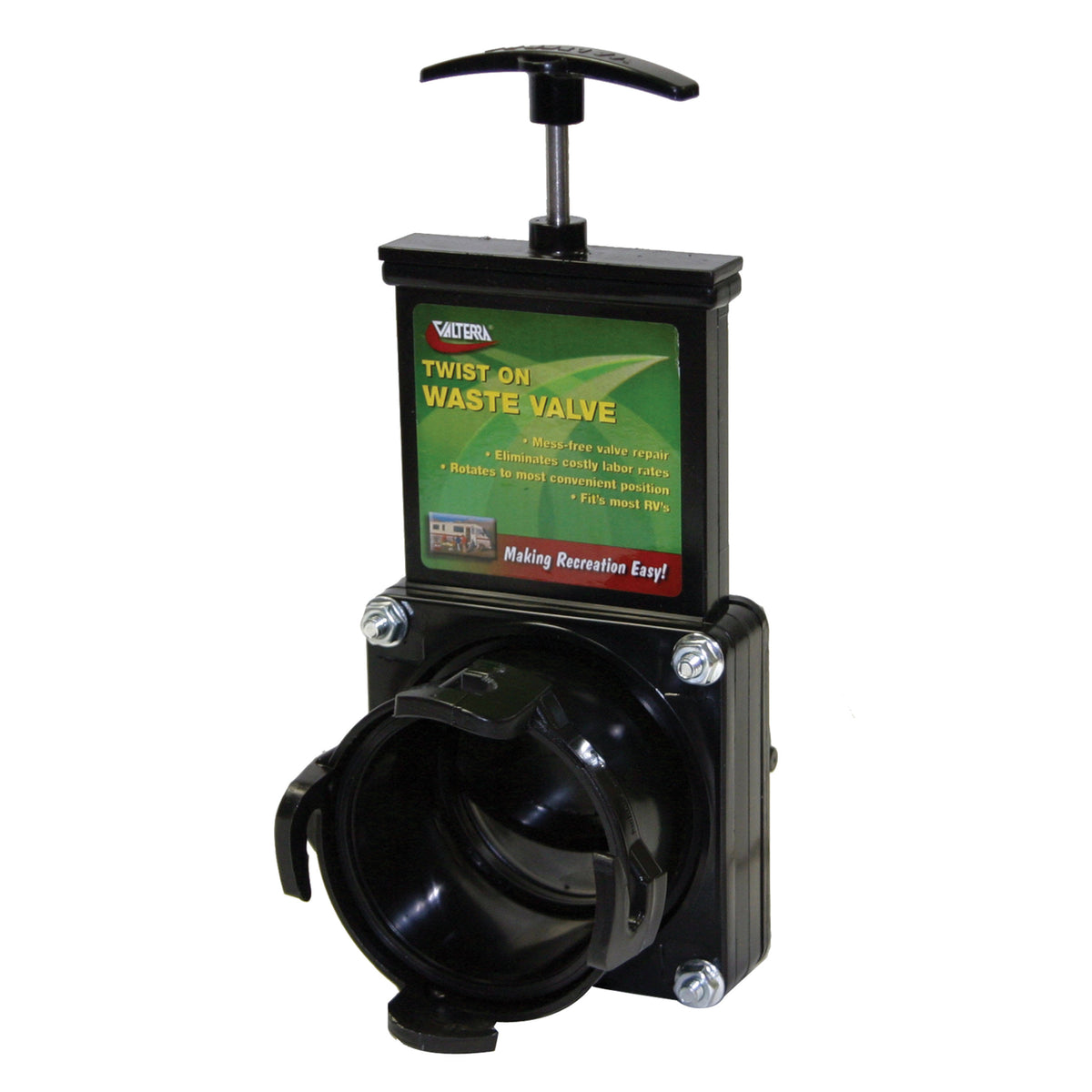 Black Twist-On Waste Valve W3916