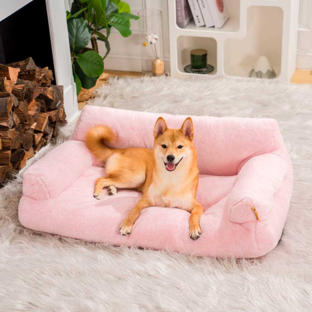 Plaid Dog & Cat Couch Bed B855